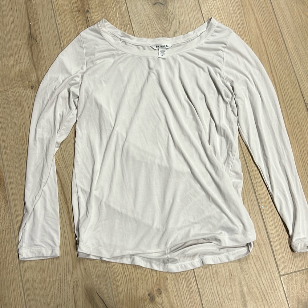 Athleta‎ stratus top long sleeve - Bright white
